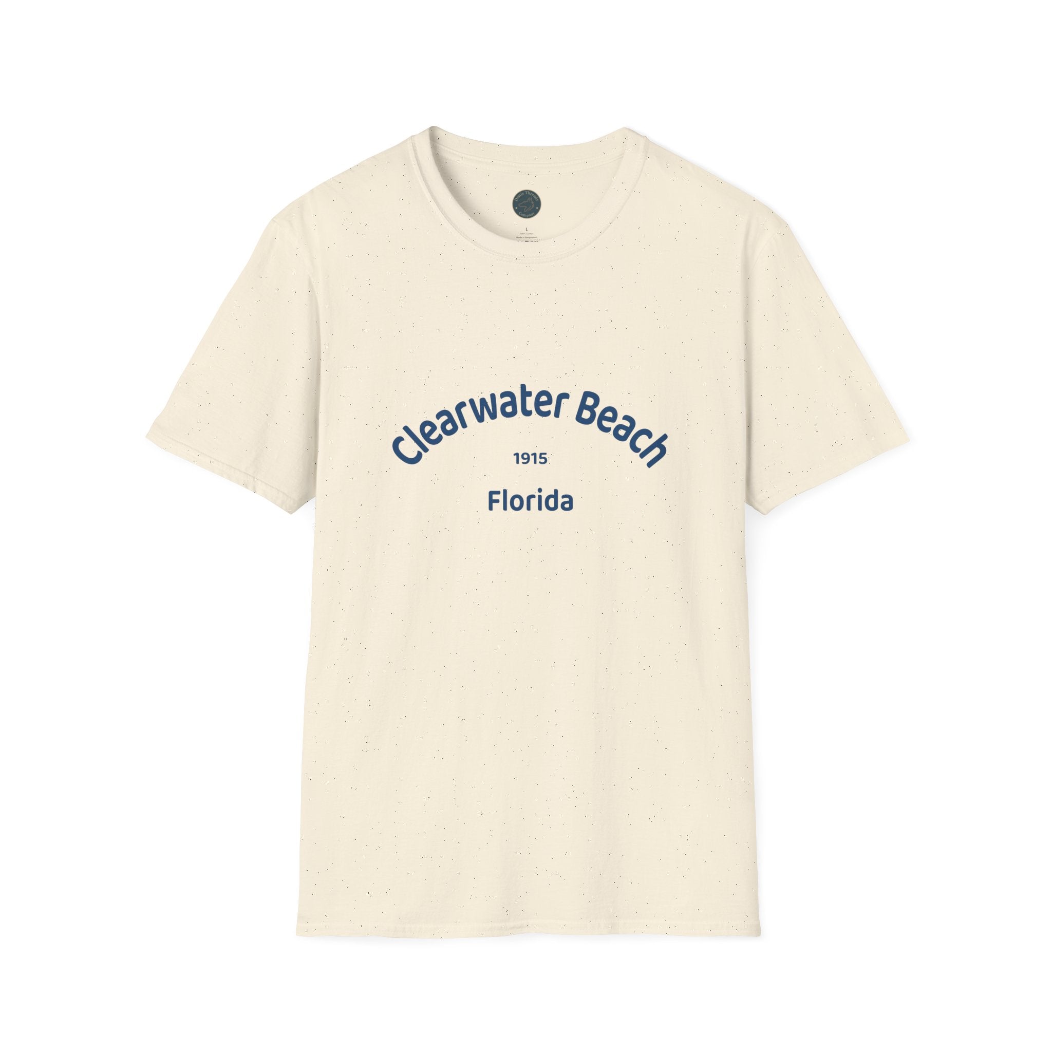 Clearwater Beach Unisex T-Shirt, Softstyle Tee, Summer Wear, Beach Vacation Shirt, Casual Family Outing Apparel, Gift for Beach Lovers