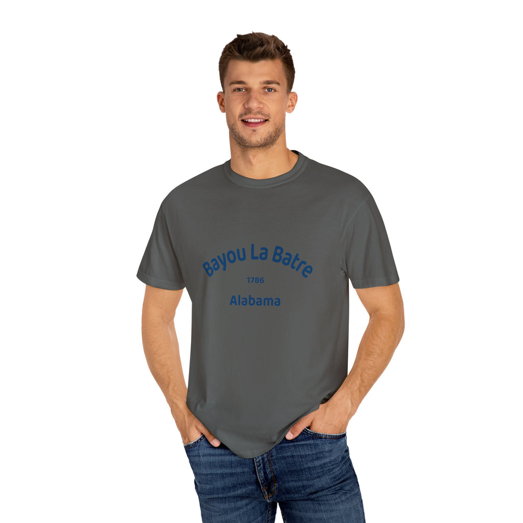 Bayou La Batre T-Shirt, Unisex Garment-Dyed Tee, Coastal Souvenir Shirt, Casual Summer Wear, Gift for Beach Lovers