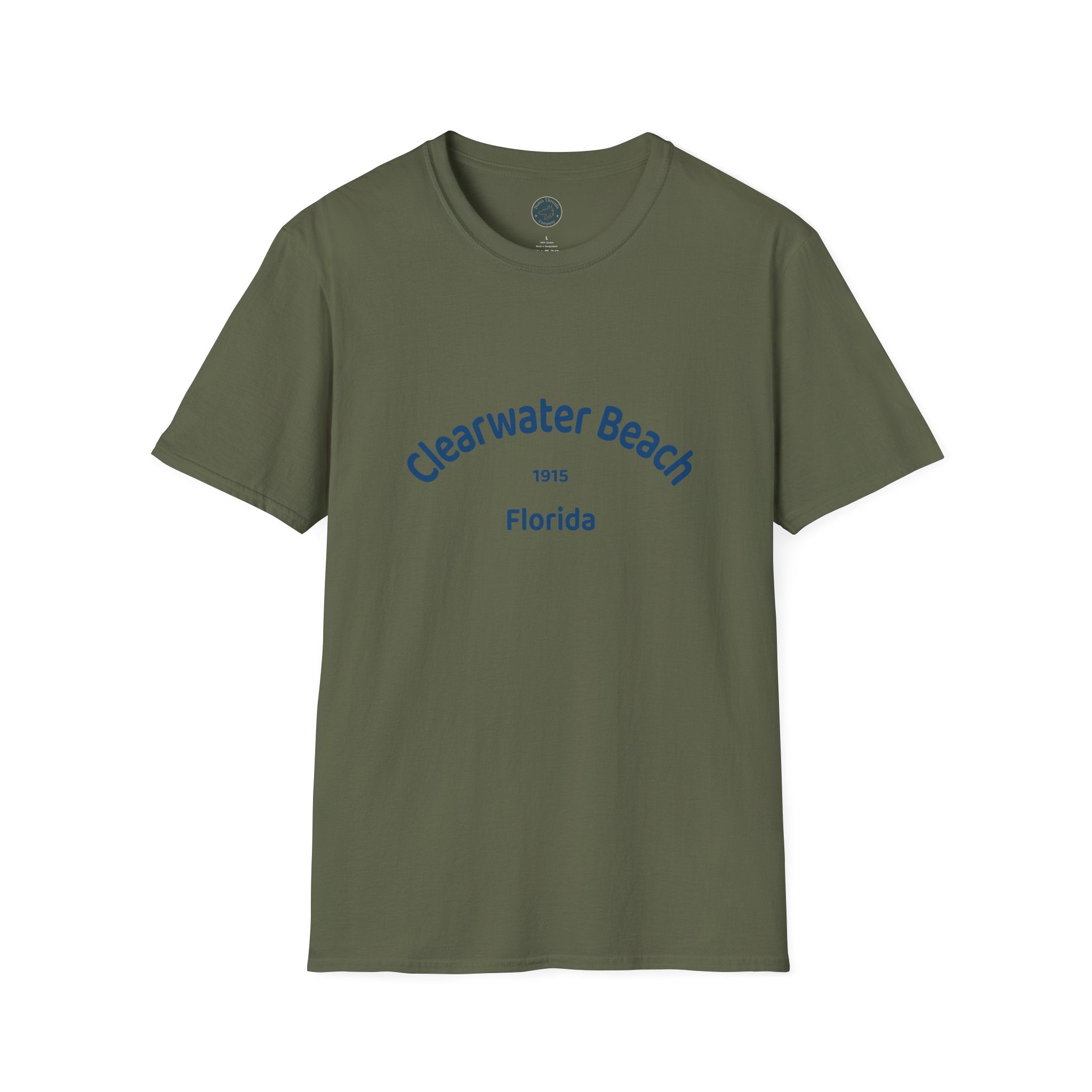 Clearwater Beach Unisex T-Shirt, Softstyle Tee, Summer Wear, Beach Vacation Shirt, Casual Family Outing Apparel, Gift for Beach Lovers