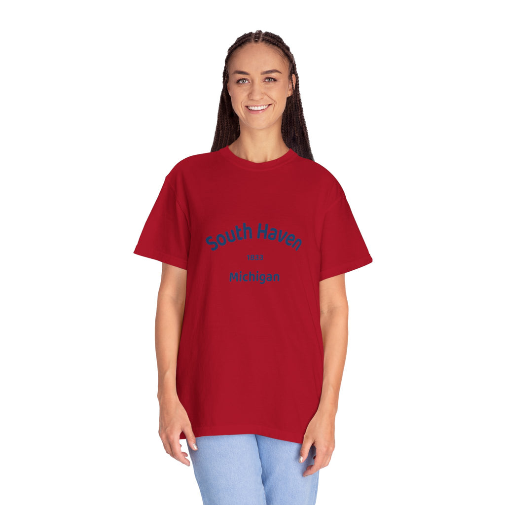 South Haven Vintage Unisex T-Shirt, Casual Summer Tee, Beach Wear, Michigan Souvenir, Gift for Him/Her