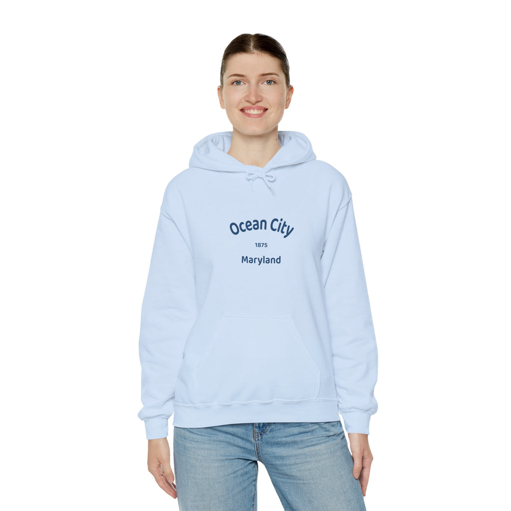 Ocean City Unisex Heavy Blend Hoodie | Cozy Sweatshirt for Beach Lovers | Birthday Gift, Travel Souvenir, Casual Wear