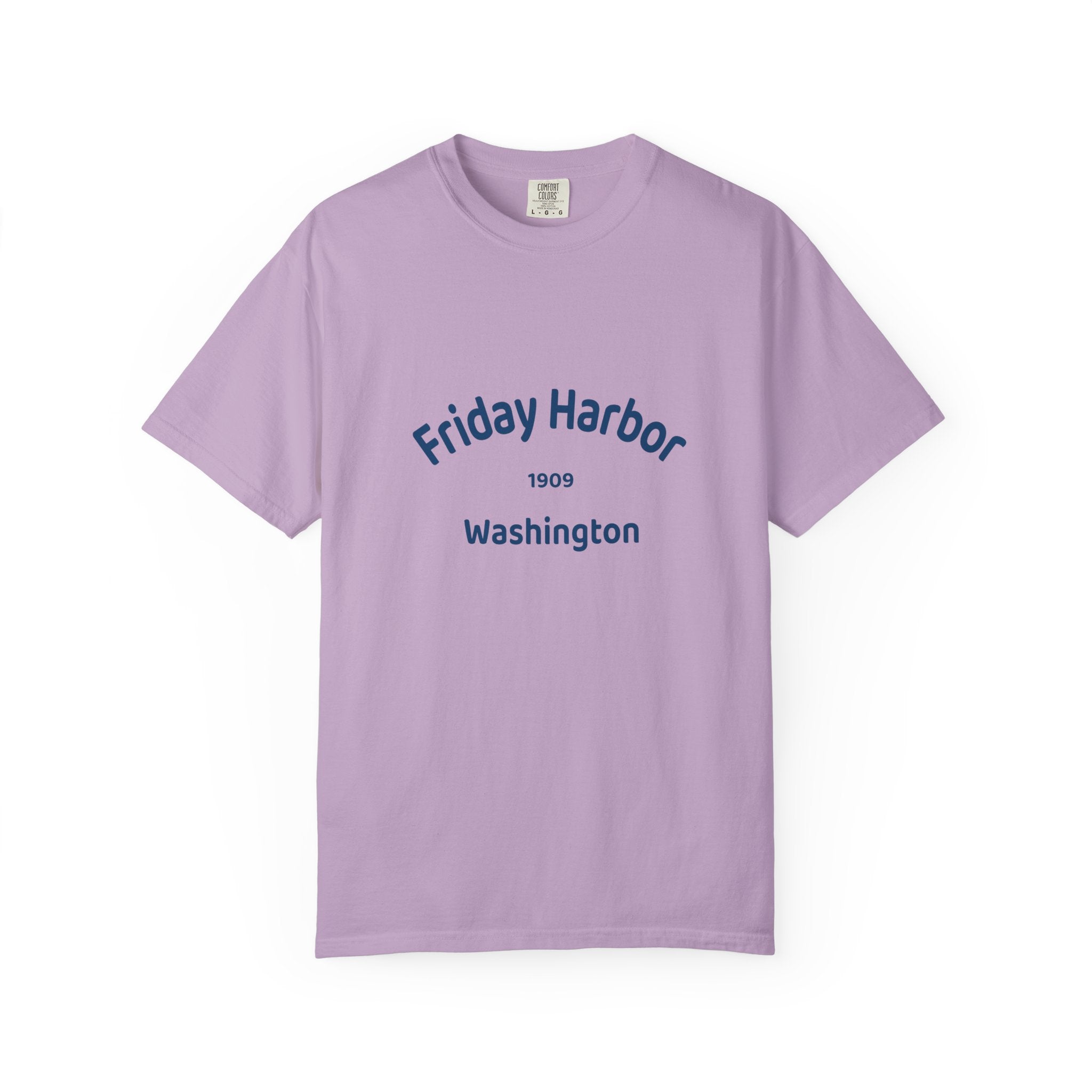 Friday Harbor Unisex Garment-Dyed T-shirt, Casual Wear, Travel Souvenir, Gift for Him/Her, Vintage Style Tee