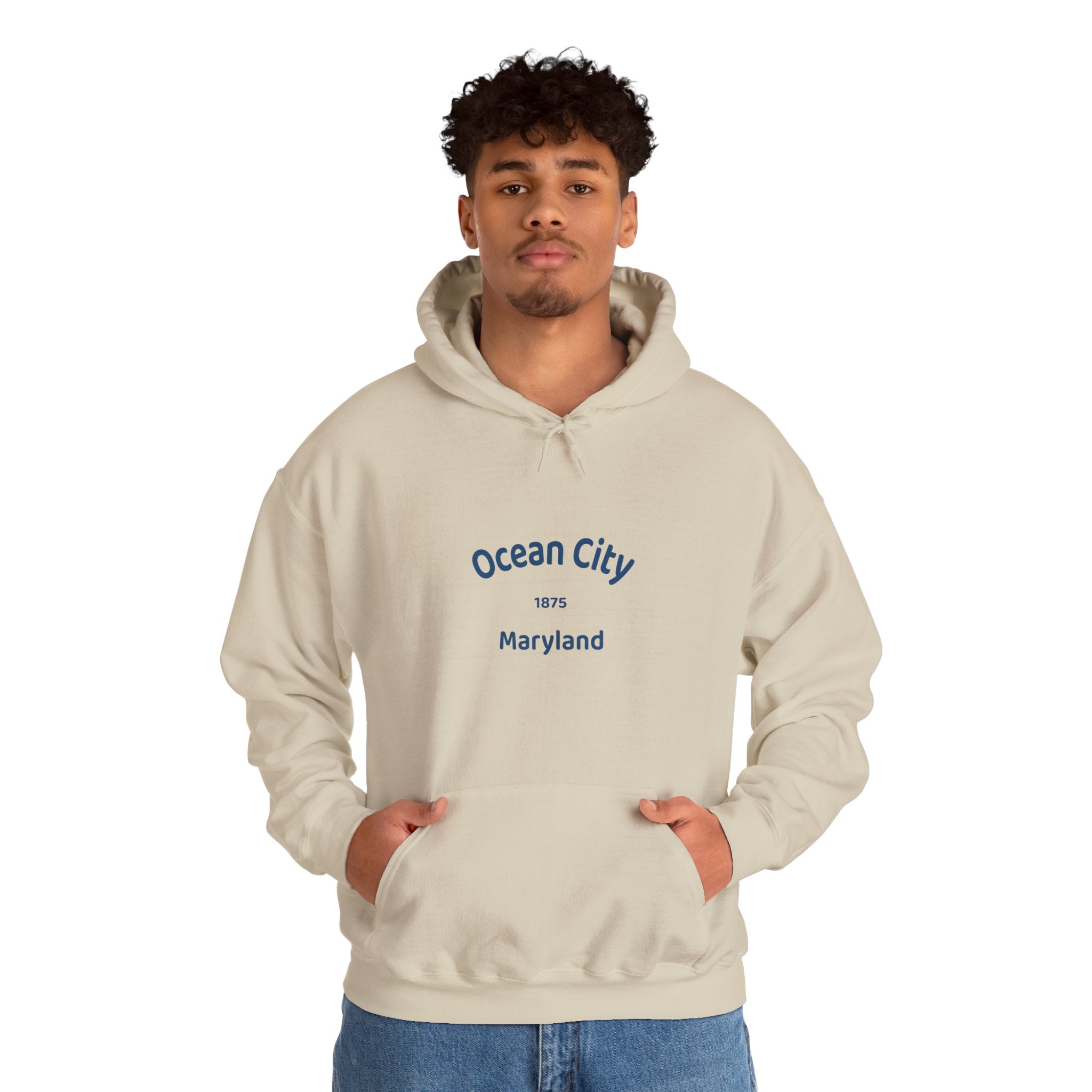 Ocean City Unisex Heavy Blend Hoodie | Cozy Sweatshirt for Beach Lovers | Birthday Gift, Travel Souvenir, Casual Wear