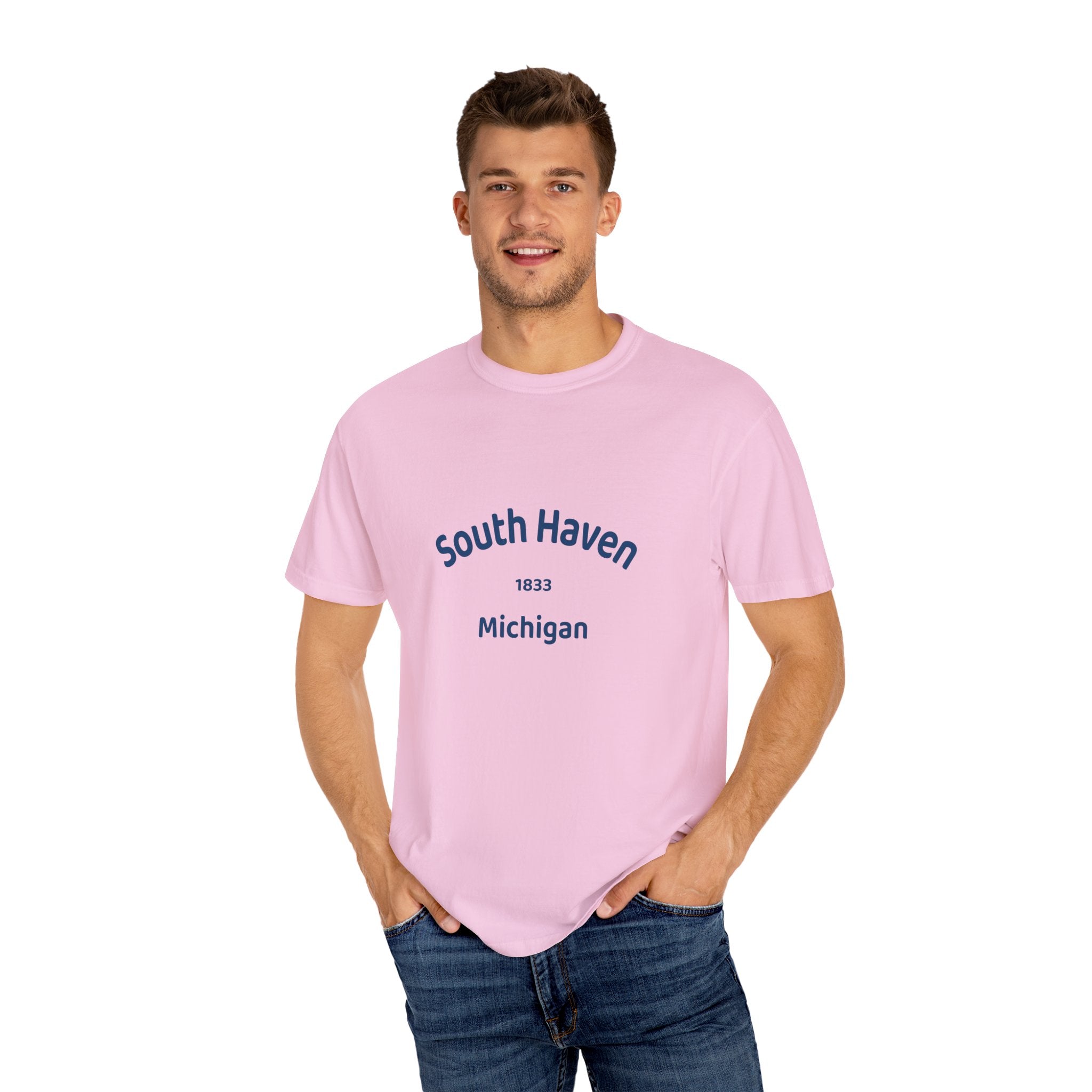 South Haven Vintage Unisex T-Shirt, Casual Summer Tee, Beach Wear, Michigan Souvenir, Gift for Him/Her