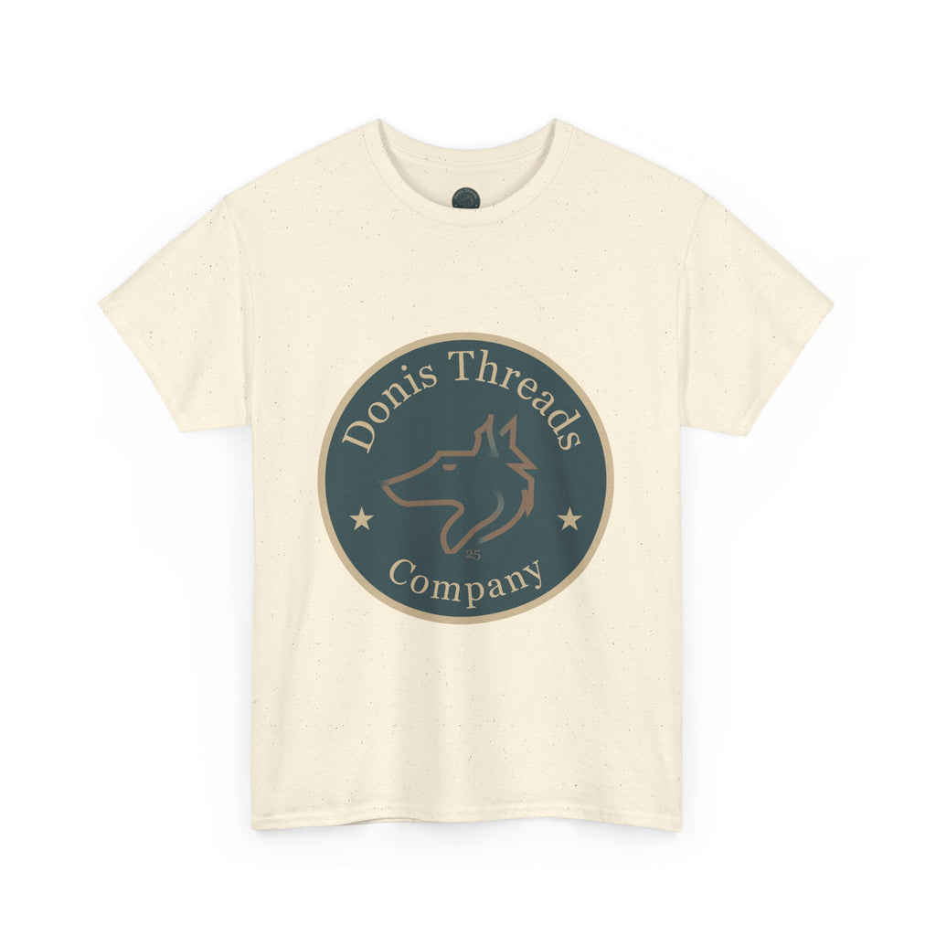 Stylish Unisex Cotton Tee with Donis Threads Logo, Casual Wear, Gift for Wolf logo lovers, Birthday, Summer Fashion, Everyday Comfort