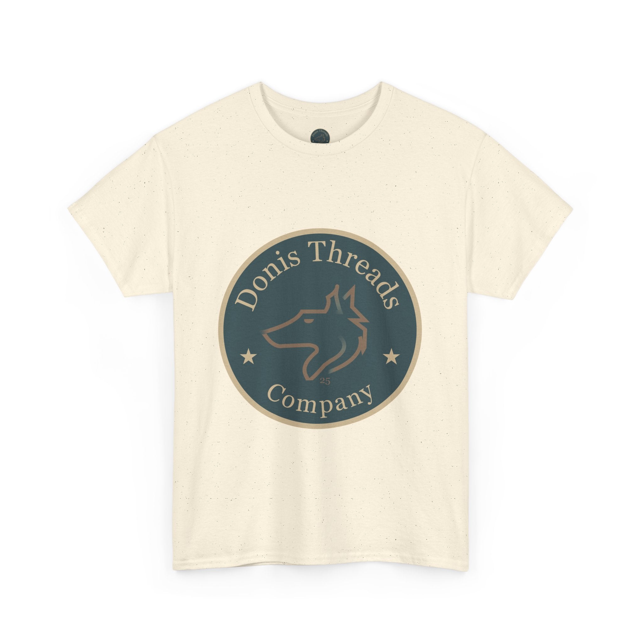 Stylish Unisex Cotton Tee with Donis Threads Logo, Casual Wear, Gift for Wolf logo lovers, Birthday, Summer Fashion, Everyday Comfort