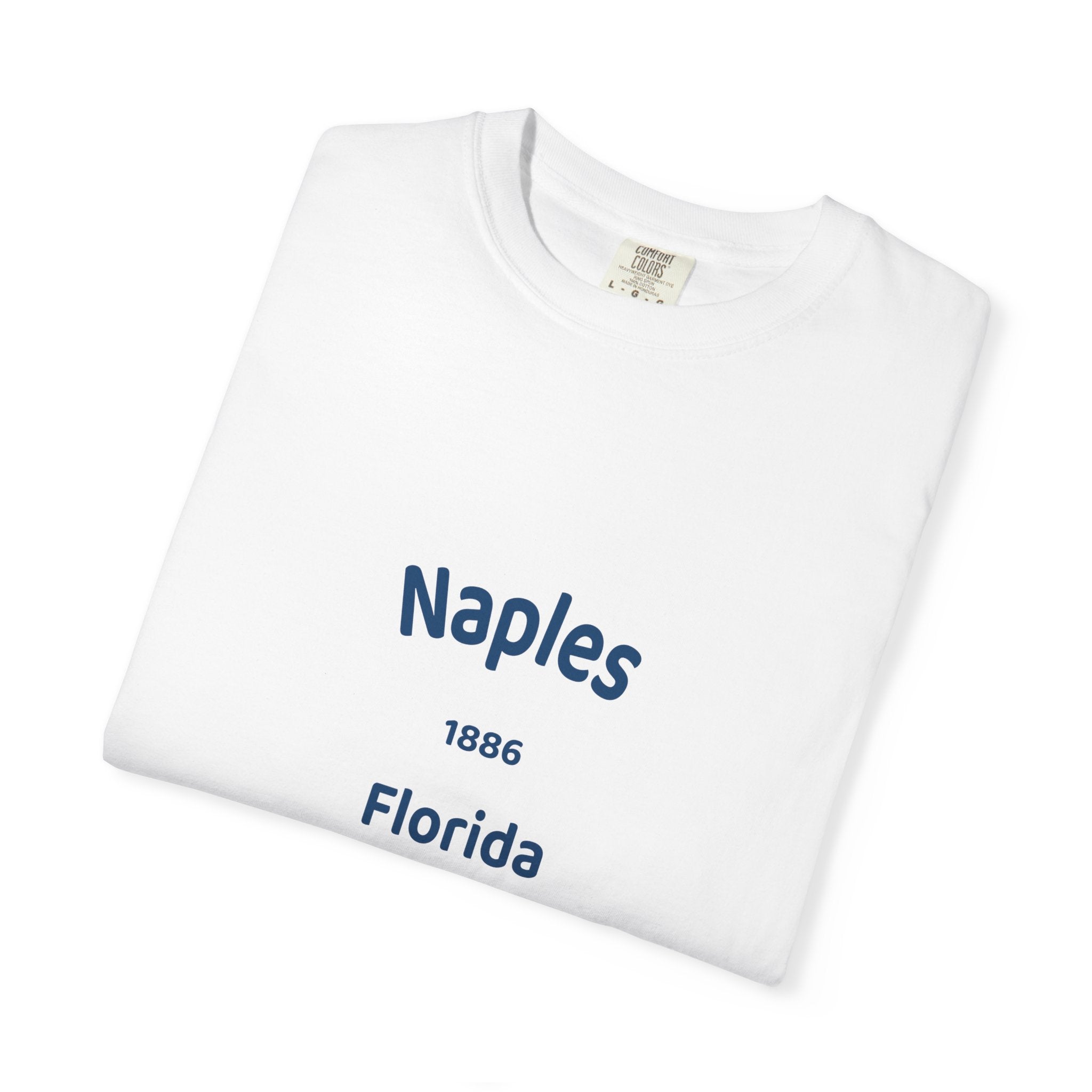 Vintage Naples Florida T-Shirt, Unisex Garment-Dyed Tee, Casual Wear, Summer Vacation, Gift for Travelers, Coastal Style