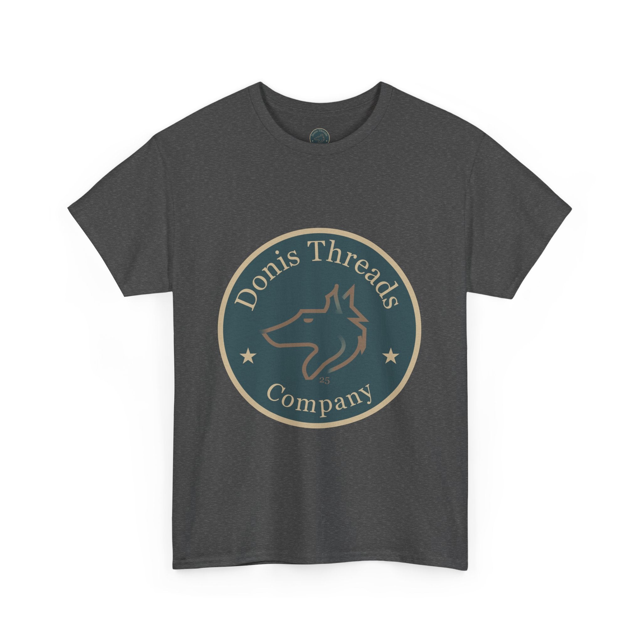 Stylish Unisex Cotton Tee with Donis Threads Logo, Casual Wear, Gift for Wolf logo lovers, Birthday, Summer Fashion, Everyday Comfort