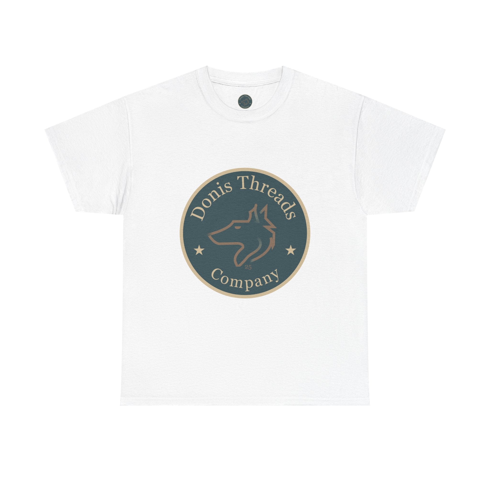 Stylish Unisex Cotton Tee with Donis Threads Logo, Casual Wear, Gift for Wolf logo lovers, Birthday, Summer Fashion, Everyday Comfort