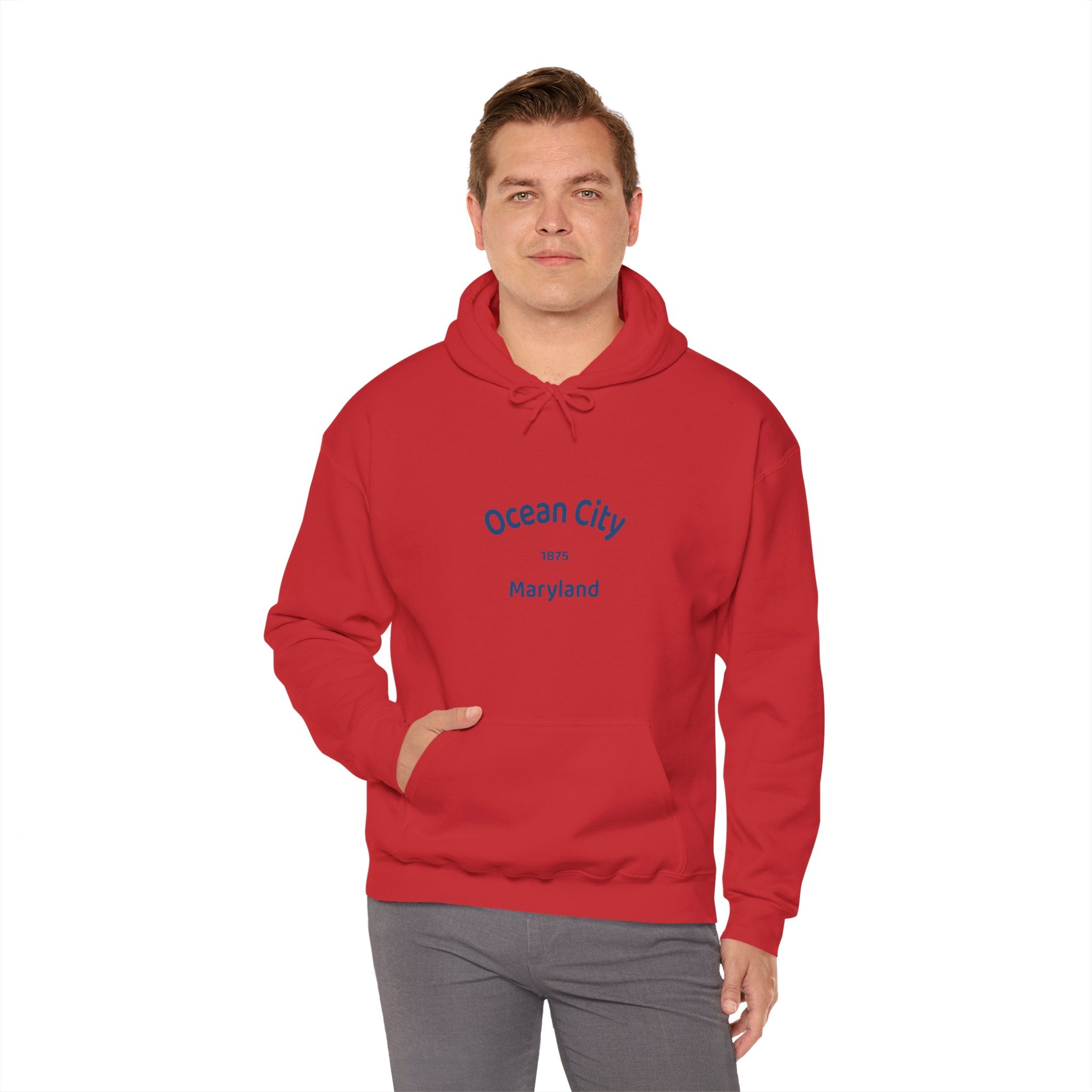 Ocean City Unisex Heavy Blend Hoodie | Cozy Sweatshirt for Beach Lovers | Birthday Gift, Travel Souvenir, Casual Wear