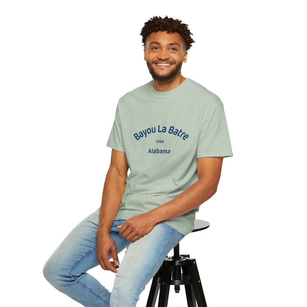 Bayou La Batre T-Shirt, Unisex Garment-Dyed Tee, Coastal Souvenir Shirt, Casual Summer Wear, Gift for Beach Lovers