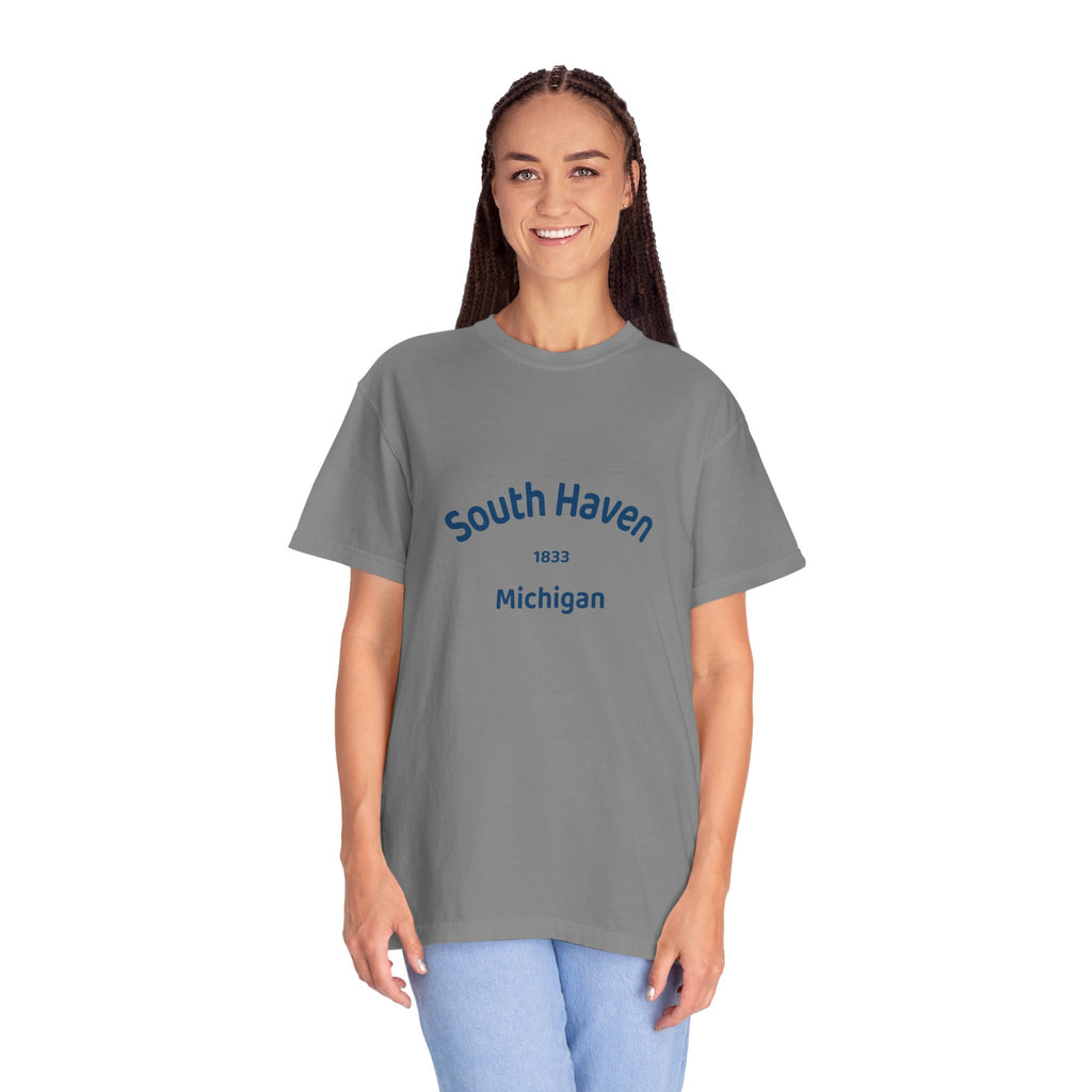 South Haven Vintage Unisex T-Shirt, Casual Summer Tee, Beach Wear, Michigan Souvenir, Gift for Him/Her