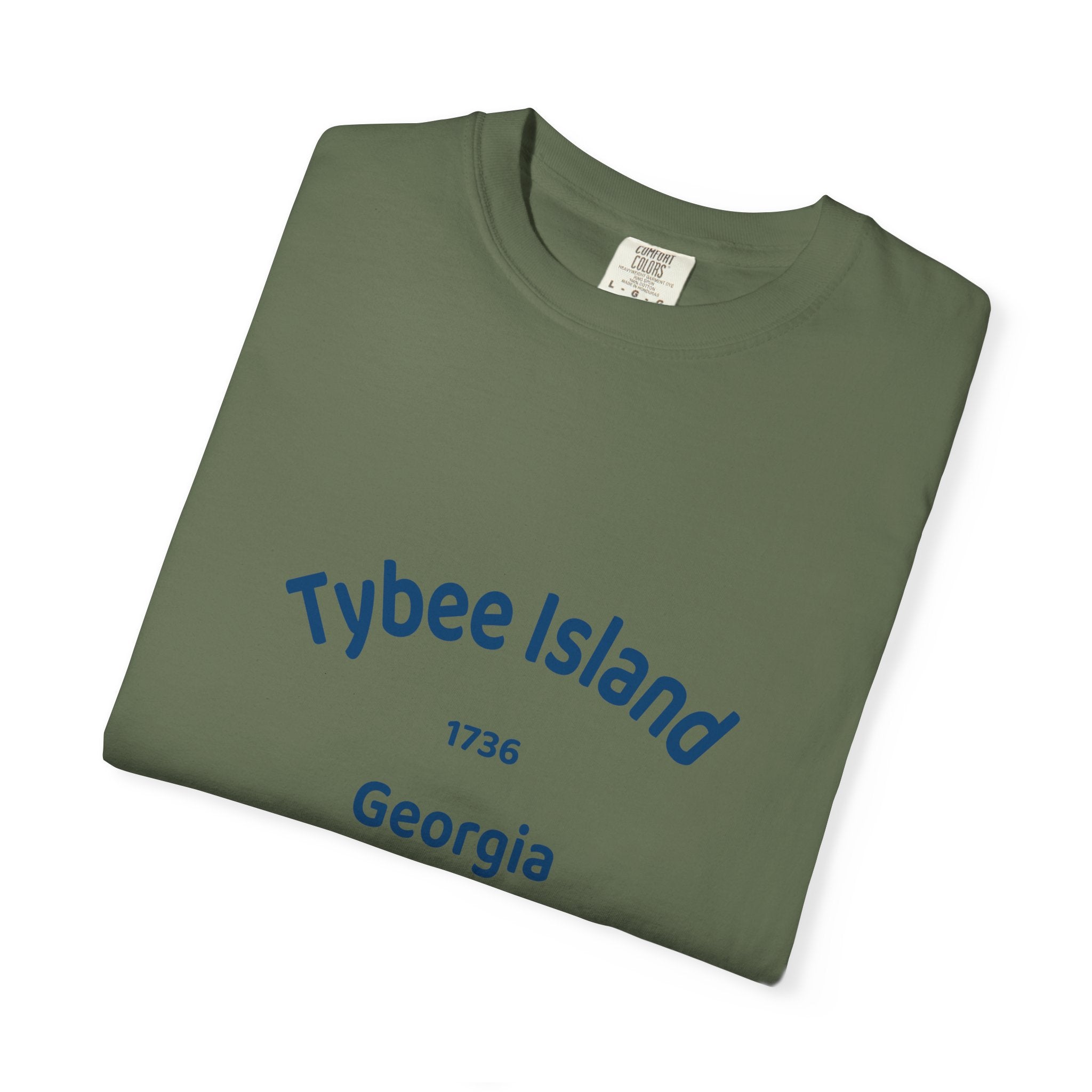 Tybee Island Garment-Dyed T-shirt | Coastal Vibe Tee for Beach Lovers, Summer Wear, Vacation Top, Gift for Travelers, Casual Style