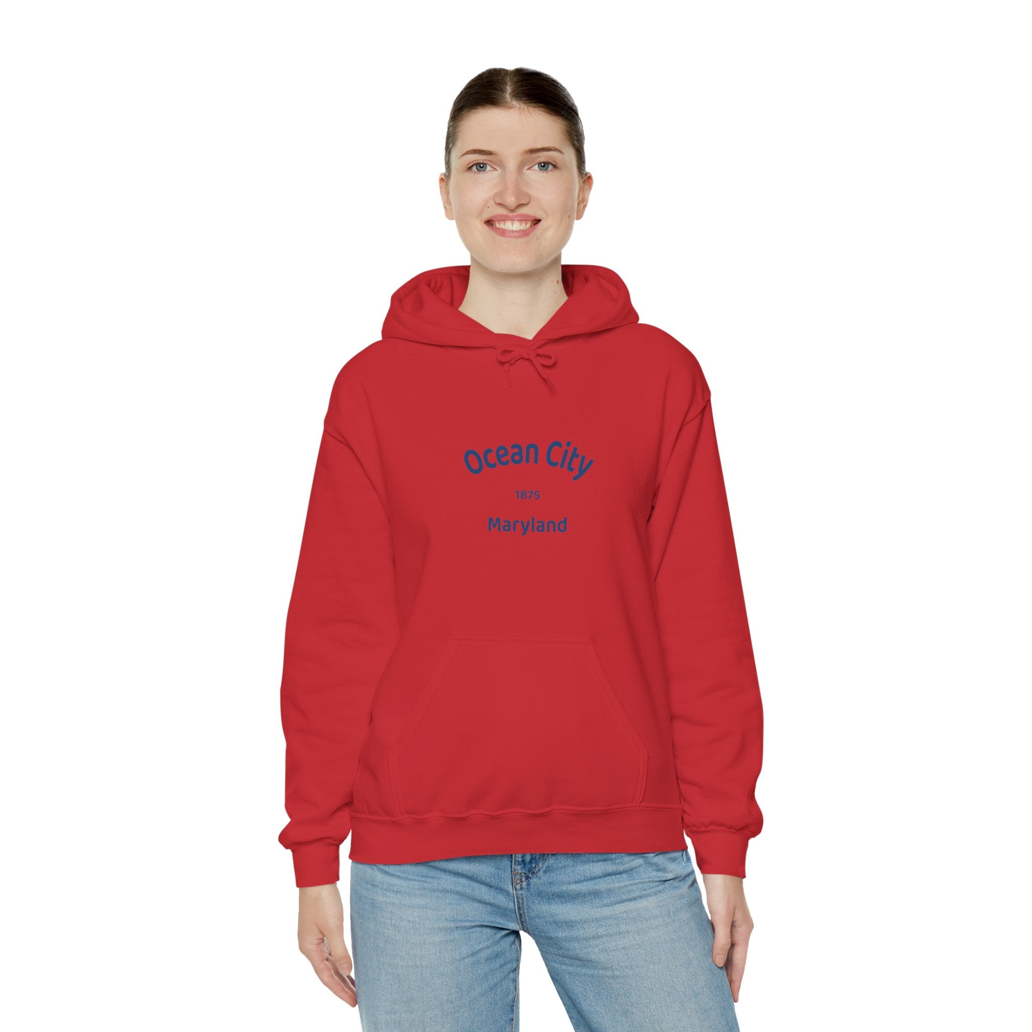 Ocean City Unisex Heavy Blend Hoodie | Cozy Sweatshirt for Beach Lovers | Birthday Gift, Travel Souvenir, Casual Wear