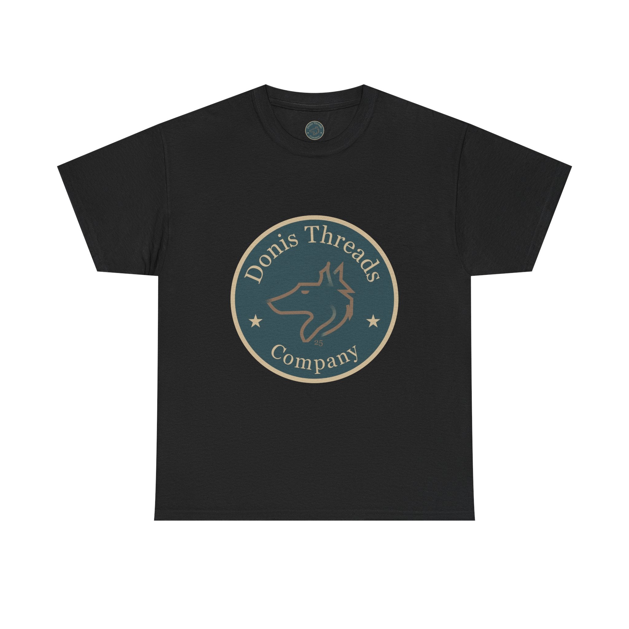Stylish Unisex Cotton Tee with Donis Threads Logo, Casual Wear, Gift for Wolf logo lovers, Birthday, Summer Fashion, Everyday Comfort