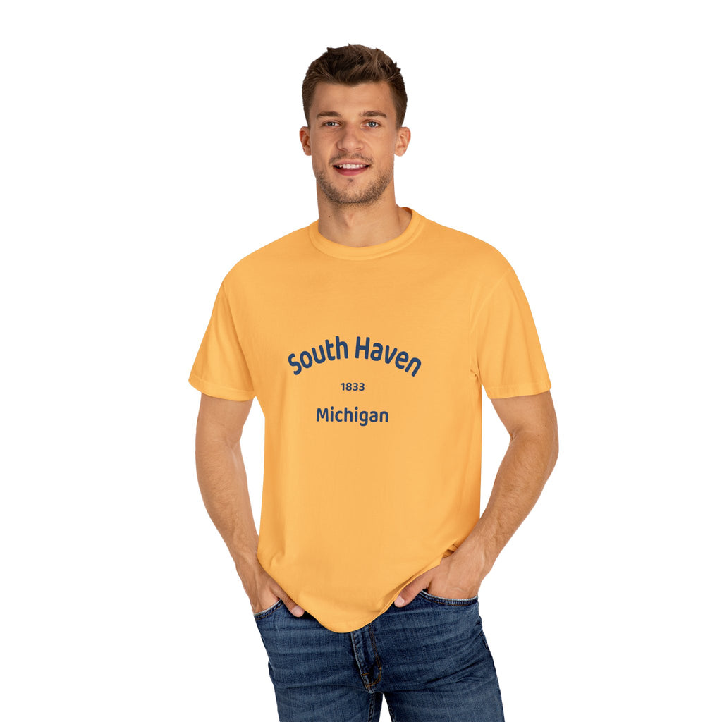 South Haven Vintage Unisex T-Shirt, Casual Summer Tee, Beach Wear, Michigan Souvenir, Gift for Him/Her