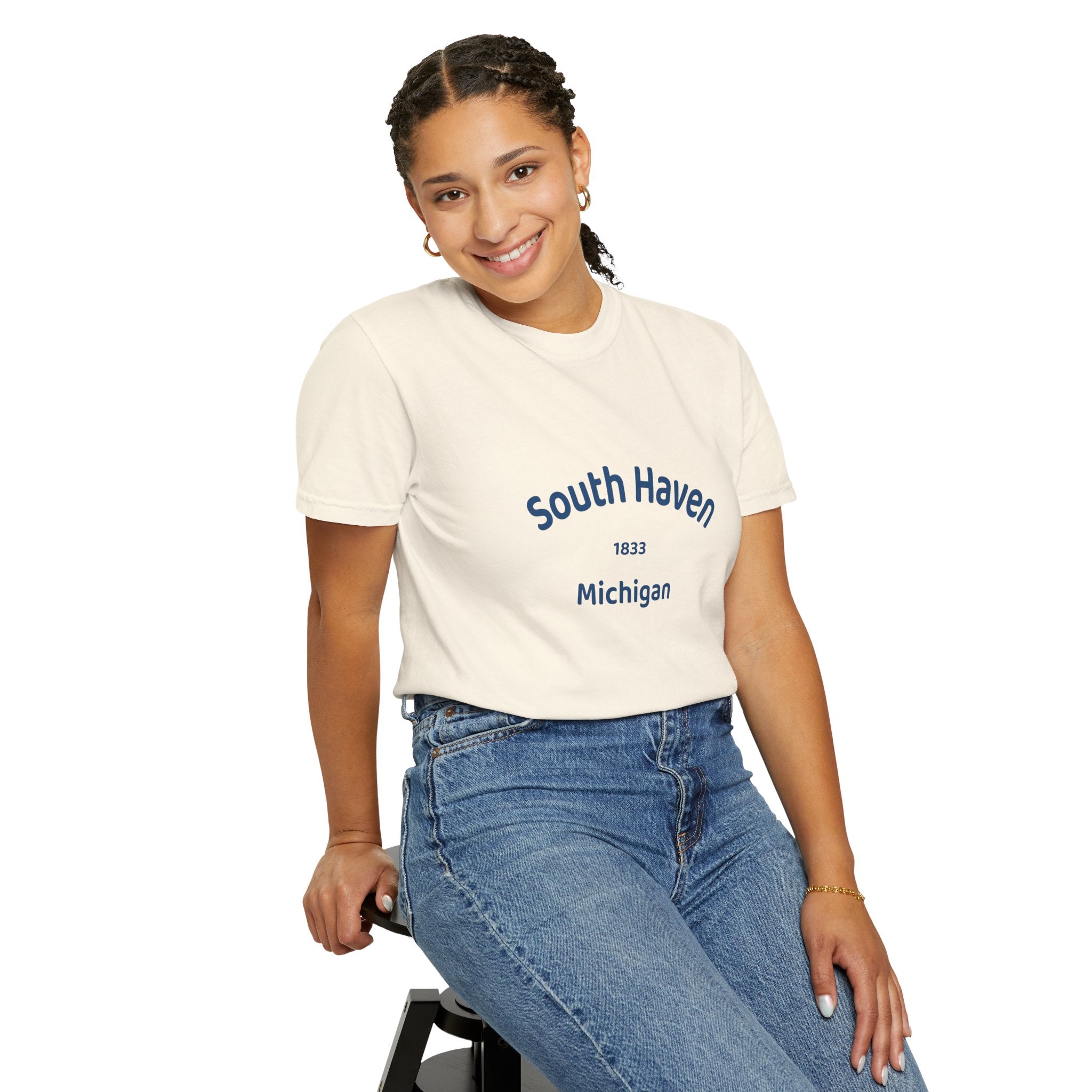 South Haven Vintage Unisex T-Shirt, Casual Summer Tee, Beach Wear, Michigan Souvenir, Gift for Him/Her