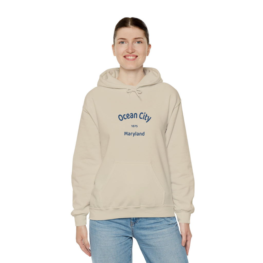 Ocean City Unisex Heavy Blend Hoodie | Cozy Sweatshirt for Beach Lovers | Birthday Gift, Travel Souvenir, Casual Wear