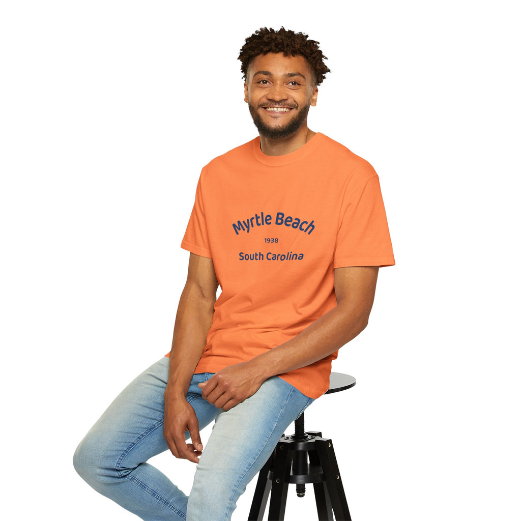 Myrtle Beach Unisex T-shirt, Relaxed Fit Tee, Vacation Souvenir Shirt, Casual Wear, Beach Lover Gift, Summer Attire
