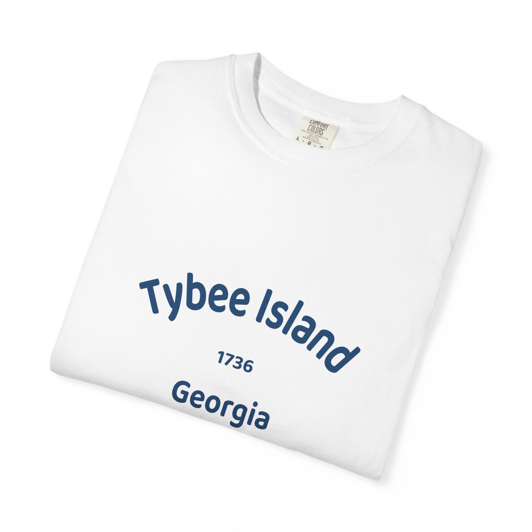 Tybee Island Garment-Dyed T-shirt | Coastal Vibe Tee for Beach Lovers, Summer Wear, Vacation Top, Gift for Travelers, Casual Style