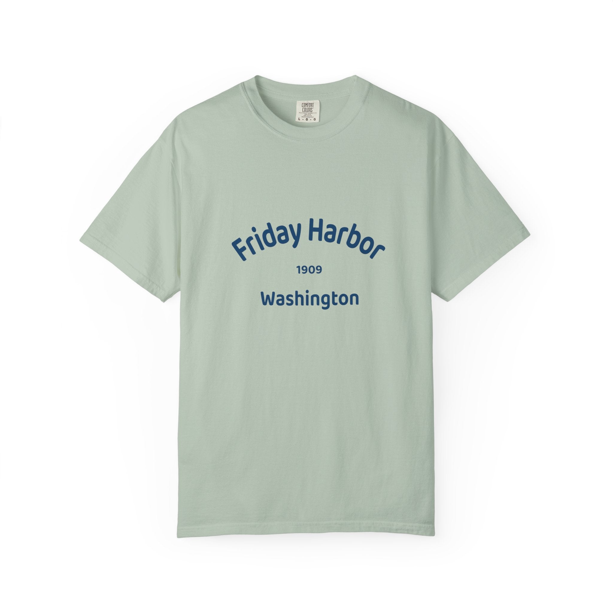 Friday Harbor Unisex Garment-Dyed T-shirt, Casual Wear, Travel Souvenir, Gift for Him/Her, Vintage Style Tee