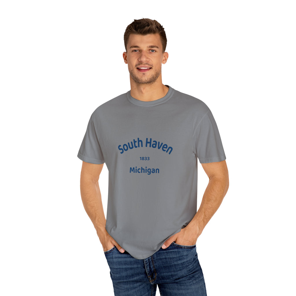 South Haven Vintage Unisex T-Shirt, Casual Summer Tee, Beach Wear, Michigan Souvenir, Gift for Him/Her
