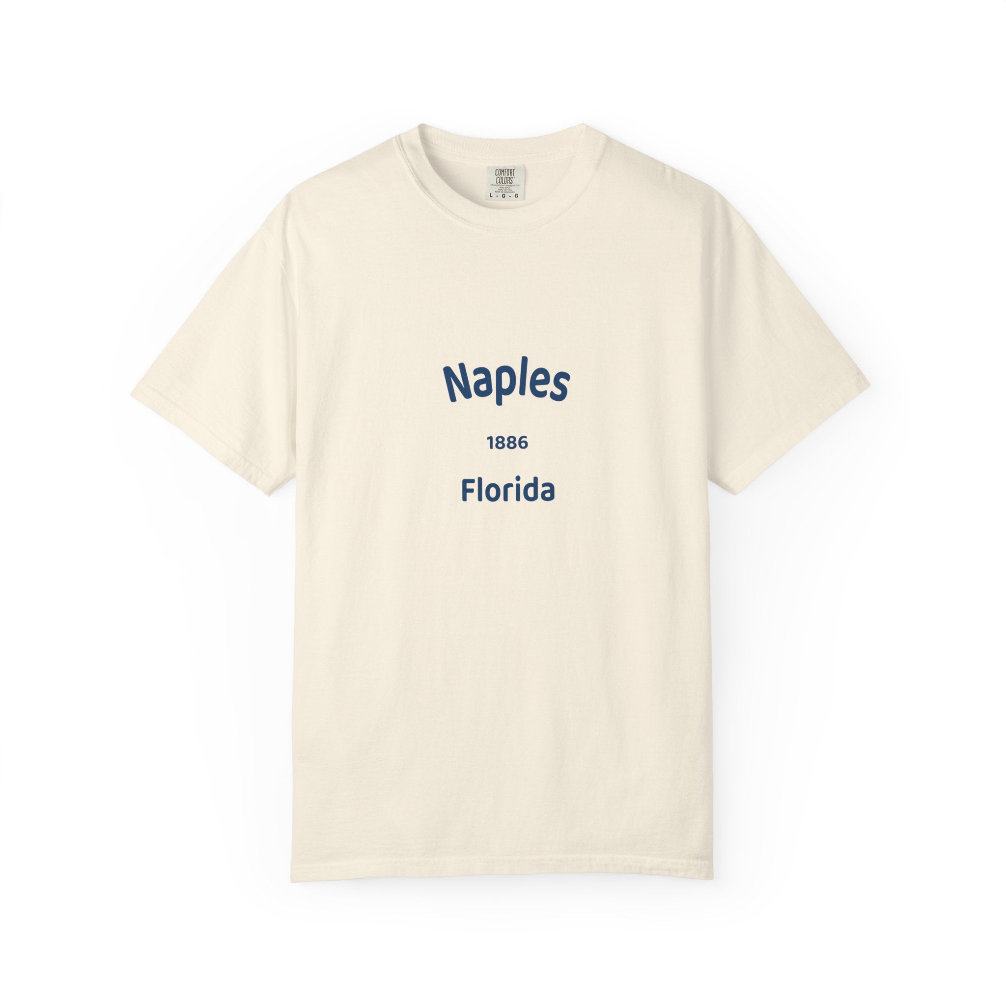 Vintage Naples Florida T-Shirt, Unisex Garment-Dyed Tee, Casual Wear, Summer Vacation, Gift for Travelers, Coastal Style