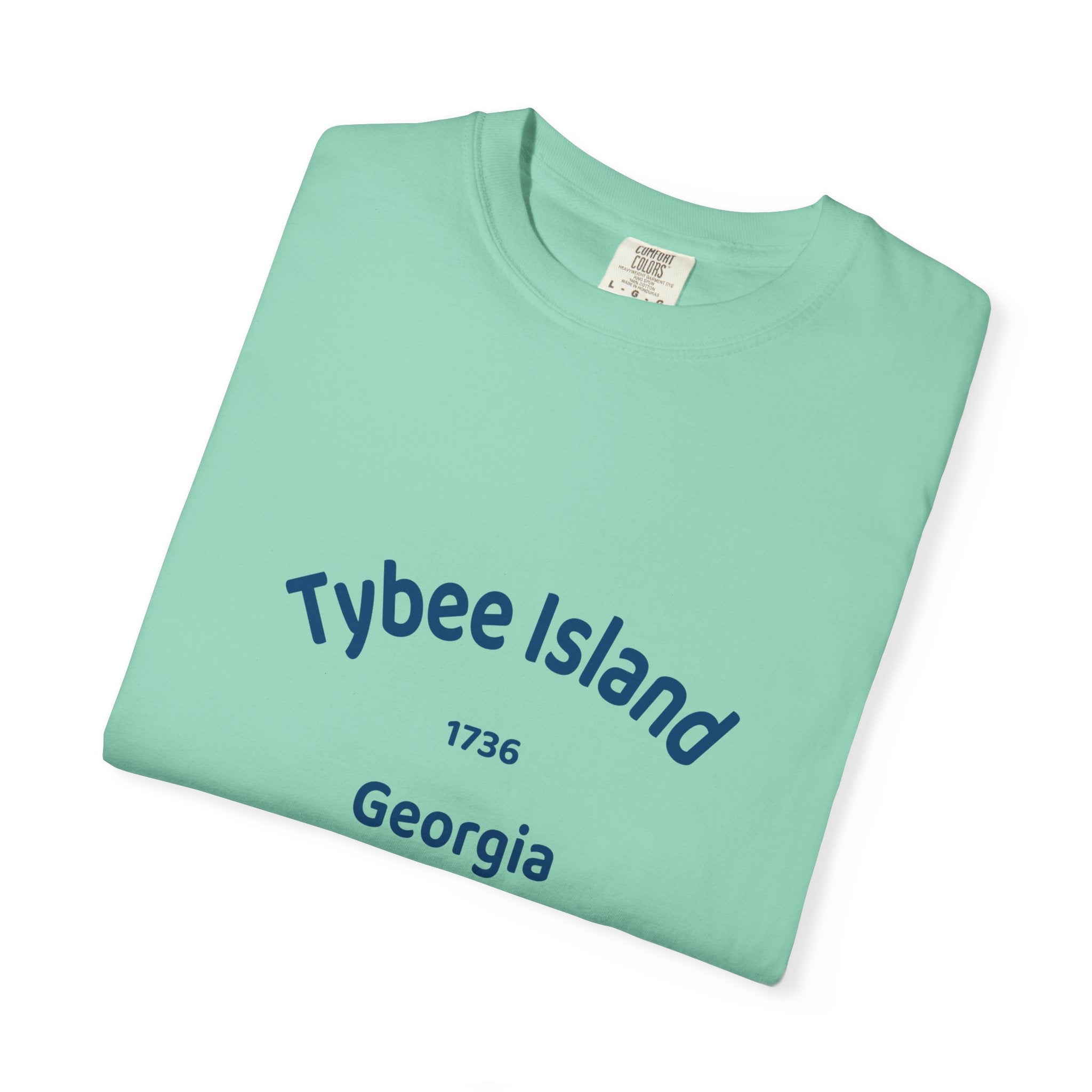 Tybee Island Garment-Dyed T-shirt | Coastal Vibe Tee for Beach Lovers, Summer Wear, Vacation Top, Gift for Travelers, Casual Style