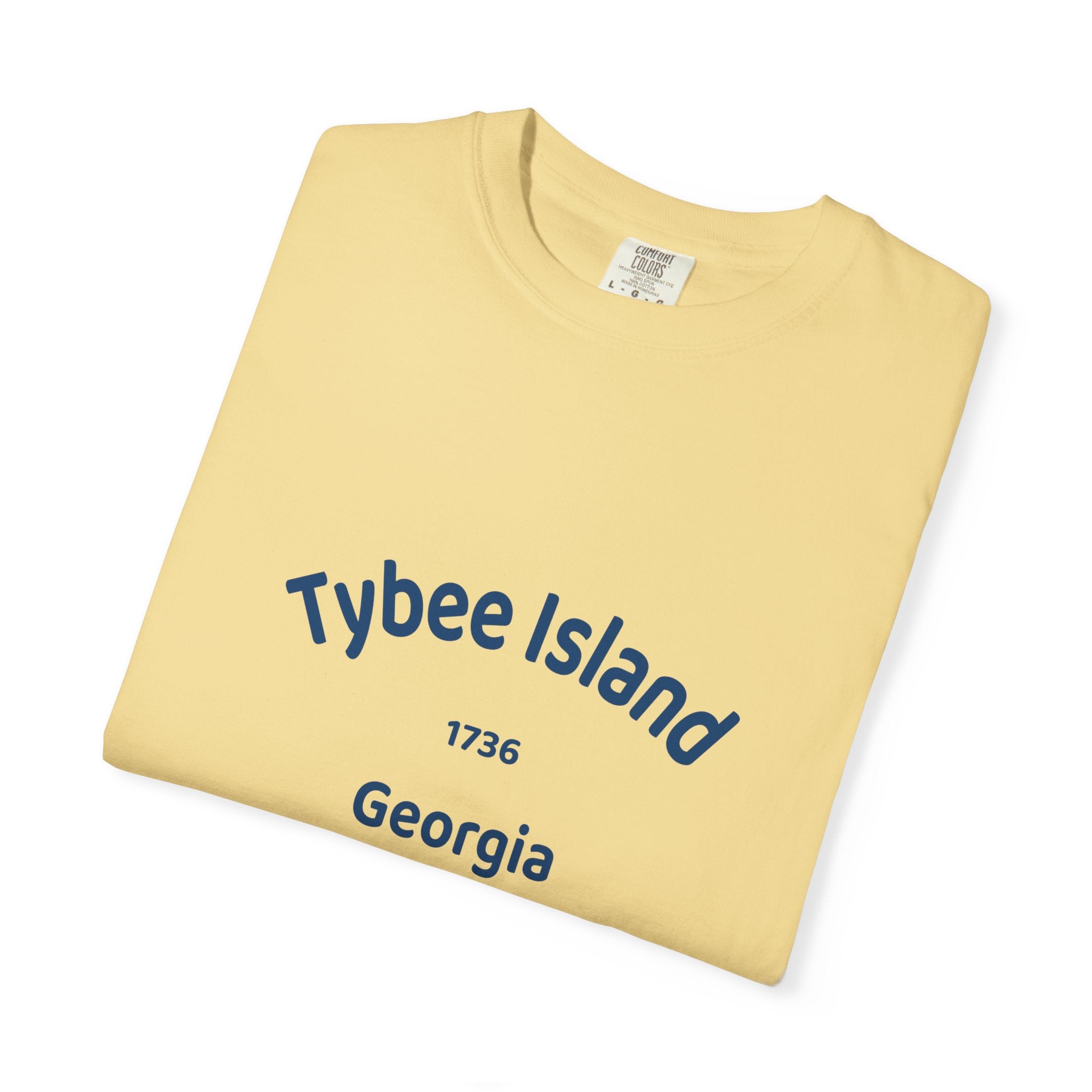 Tybee Island Garment-Dyed T-shirt | Coastal Vibe Tee for Beach Lovers, Summer Wear, Vacation Top, Gift for Travelers, Casual Style