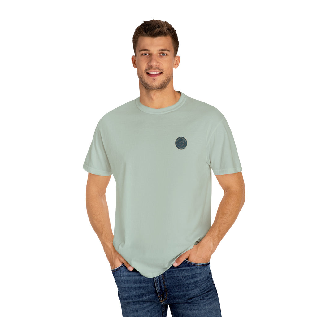 Donis Threads Company Logo, Garment-Dyed T-Shirt, Unisex Casual Tee, Soft Cotton Tee, Vintage Style Shirt, Everyday Wear, Eco-Friendly Apparel