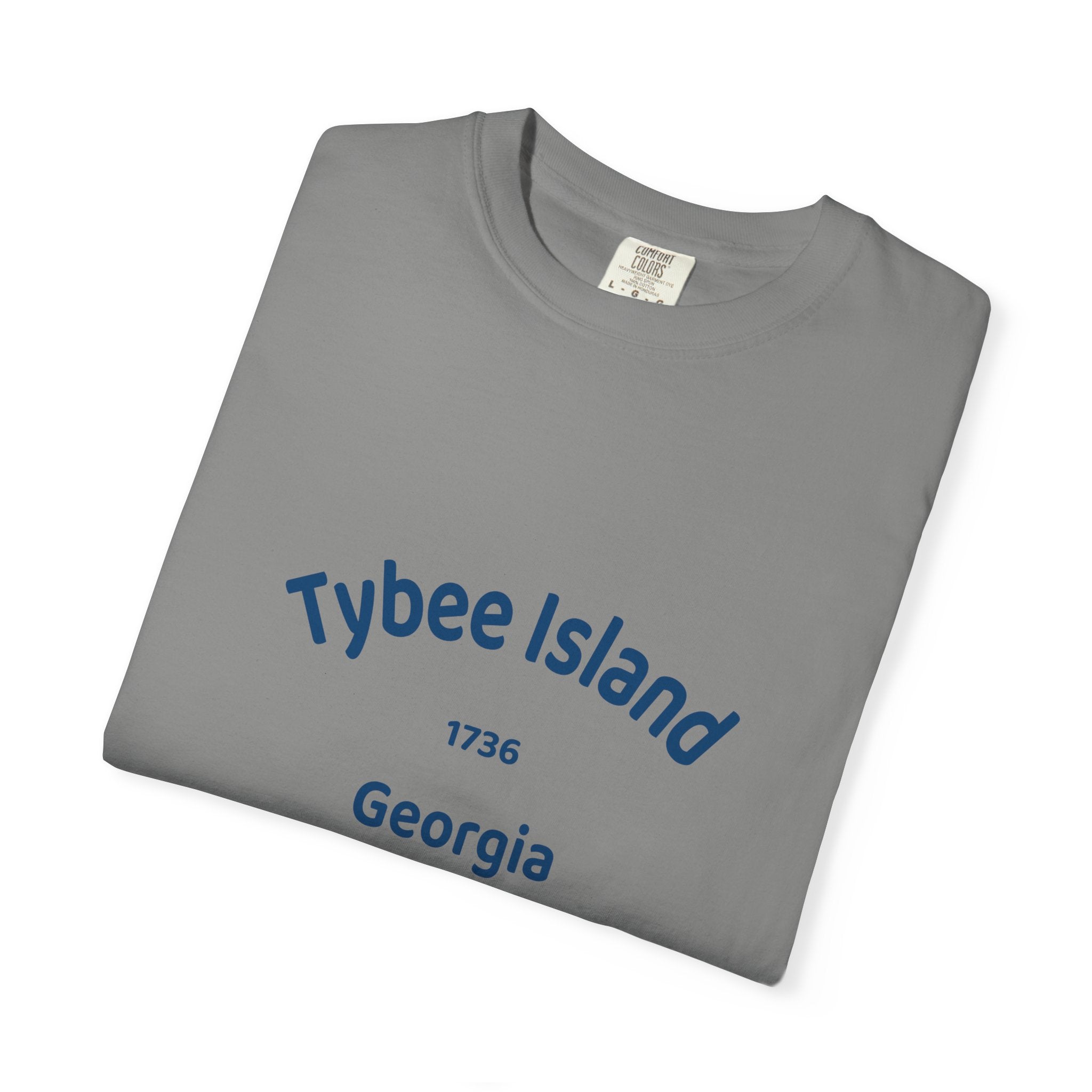 Tybee Island Garment-Dyed T-shirt | Coastal Vibe Tee for Beach Lovers, Summer Wear, Vacation Top, Gift for Travelers, Casual Style