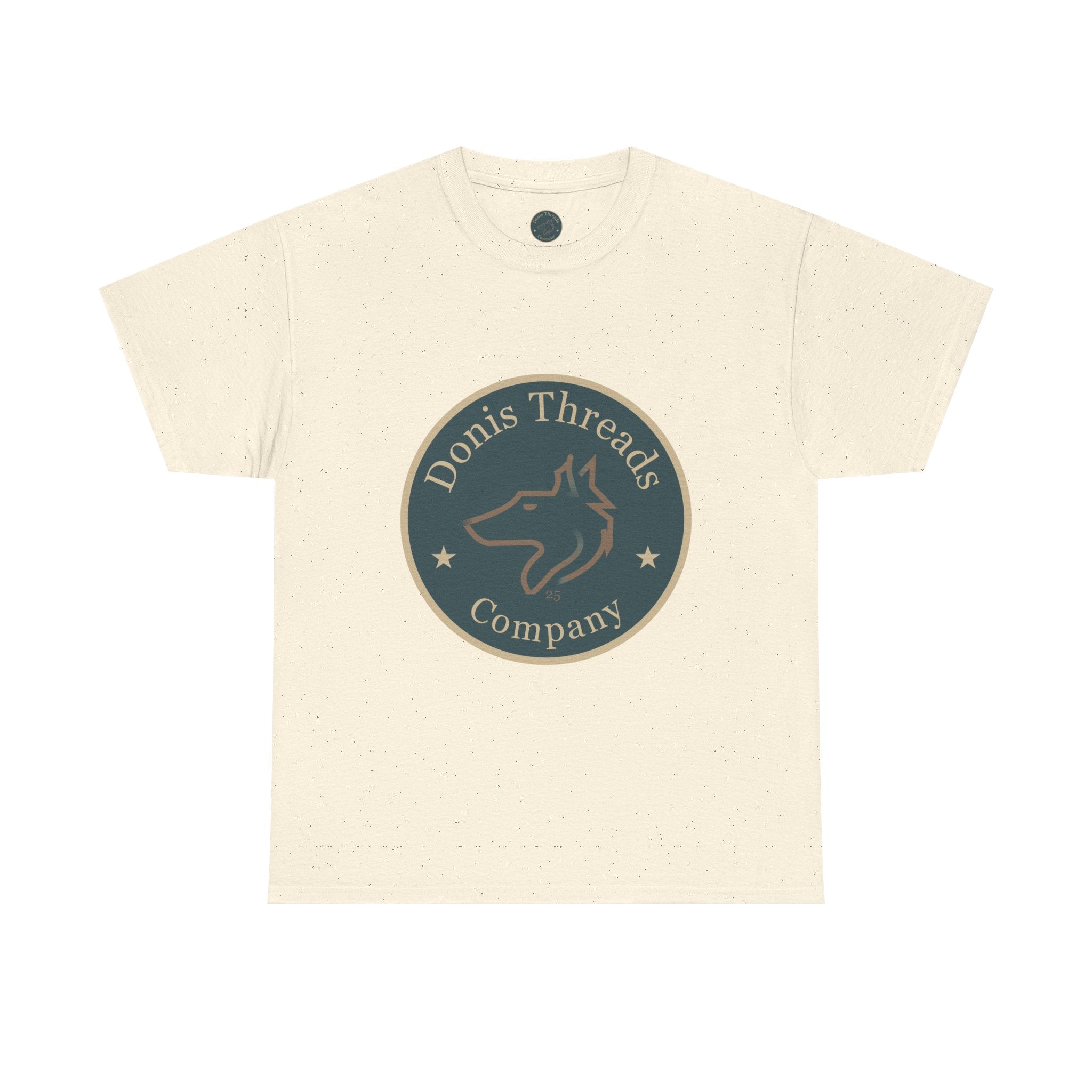 Stylish Unisex Cotton Tee with Donis Threads Logo, Casual Wear, Gift for Wolf logo lovers, Birthday, Summer Fashion, Everyday Comfort
