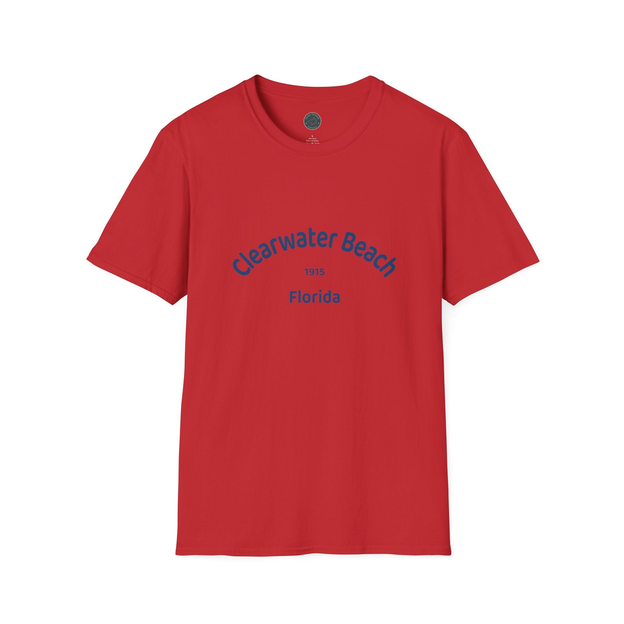 Clearwater Beach Unisex T-Shirt, Softstyle Tee, Summer Wear, Beach Vacation Shirt, Casual Family Outing Apparel, Gift for Beach Lovers