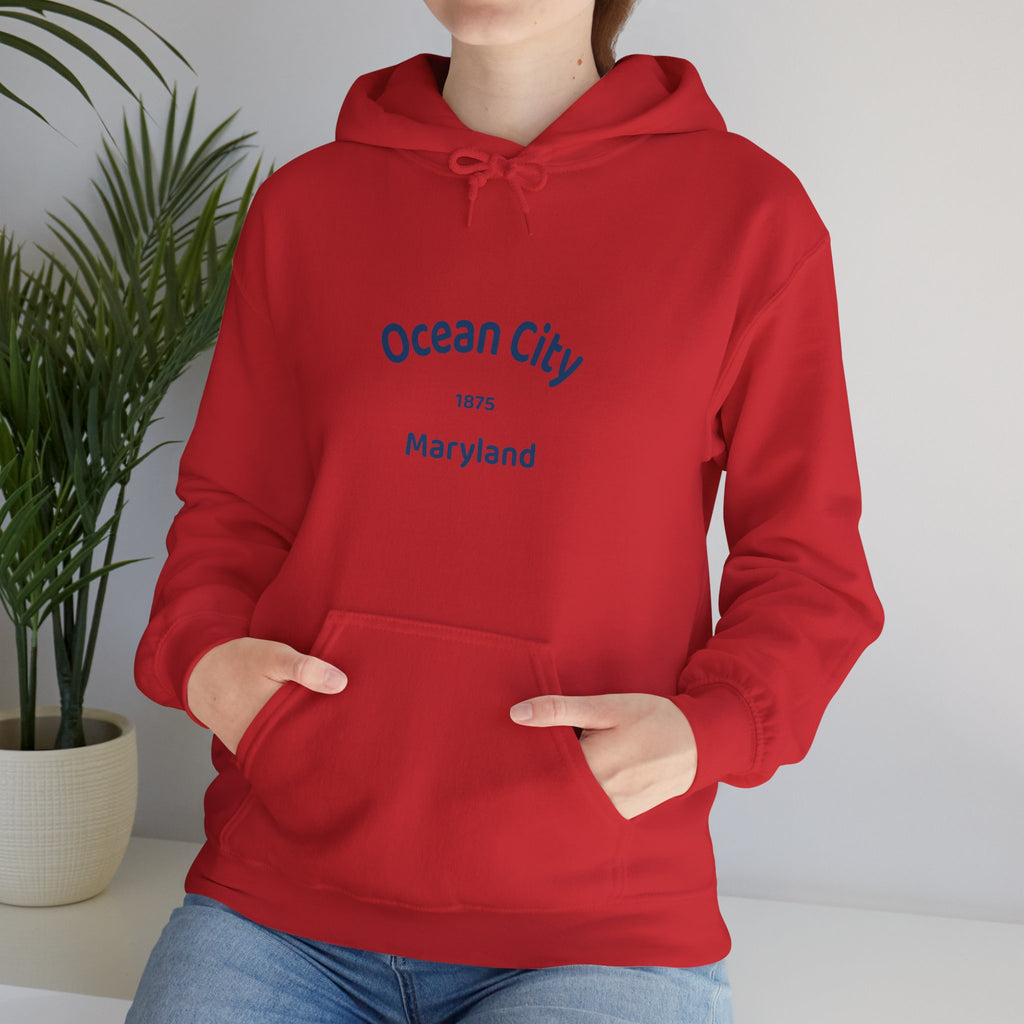 Ocean City Unisex Heavy Blend Hoodie | Cozy Sweatshirt for Beach Lovers | Birthday Gift, Travel Souvenir, Casual Wear