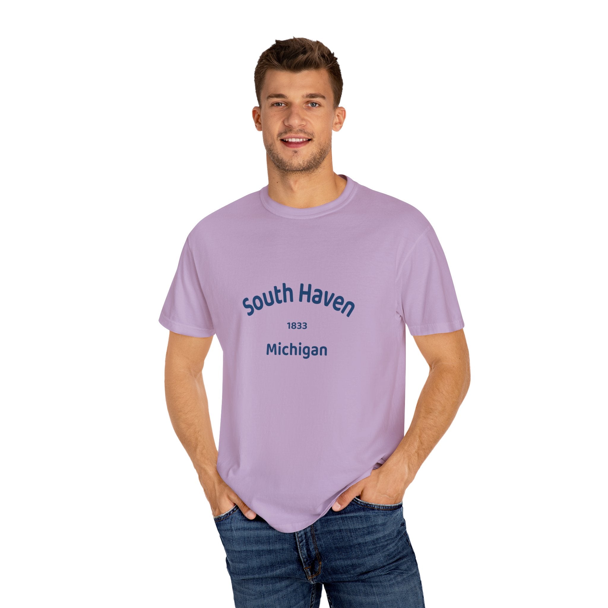 South Haven Vintage Unisex T-Shirt, Casual Summer Tee, Beach Wear, Michigan Souvenir, Gift for Him/Her