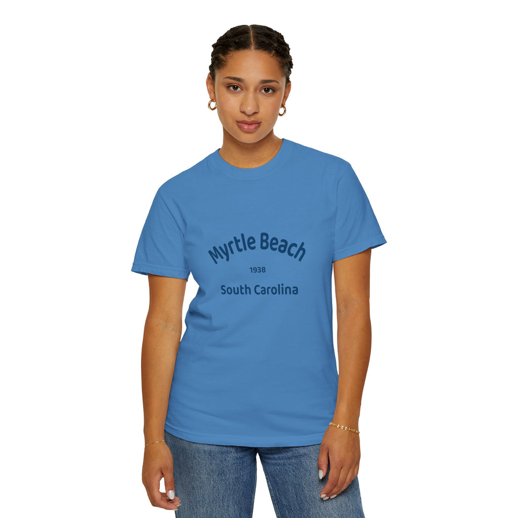 Myrtle Beach Unisex T-shirt, Relaxed Fit Tee, Vacation Souvenir Shirt, Casual Wear, Beach Lover Gift, Summer Attire