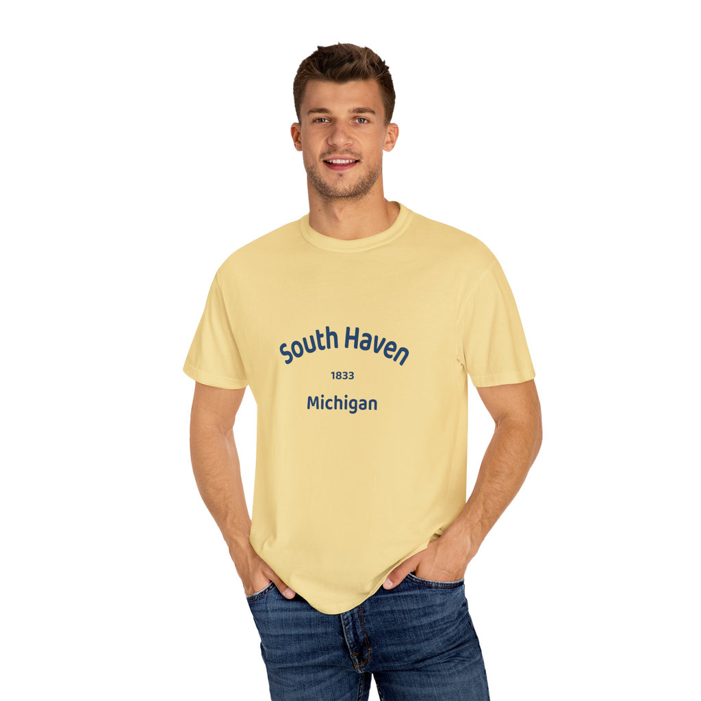 South Haven Vintage Unisex T-Shirt, Casual Summer Tee, Beach Wear, Michigan Souvenir, Gift for Him/Her