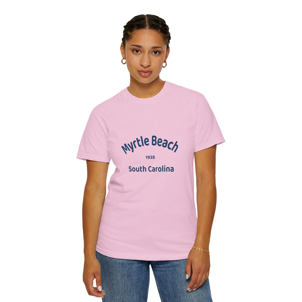 Myrtle Beach Unisex T-shirt, Relaxed Fit Tee, Vacation Souvenir Shirt, Casual Wear, Beach Lover Gift, Summer Attire