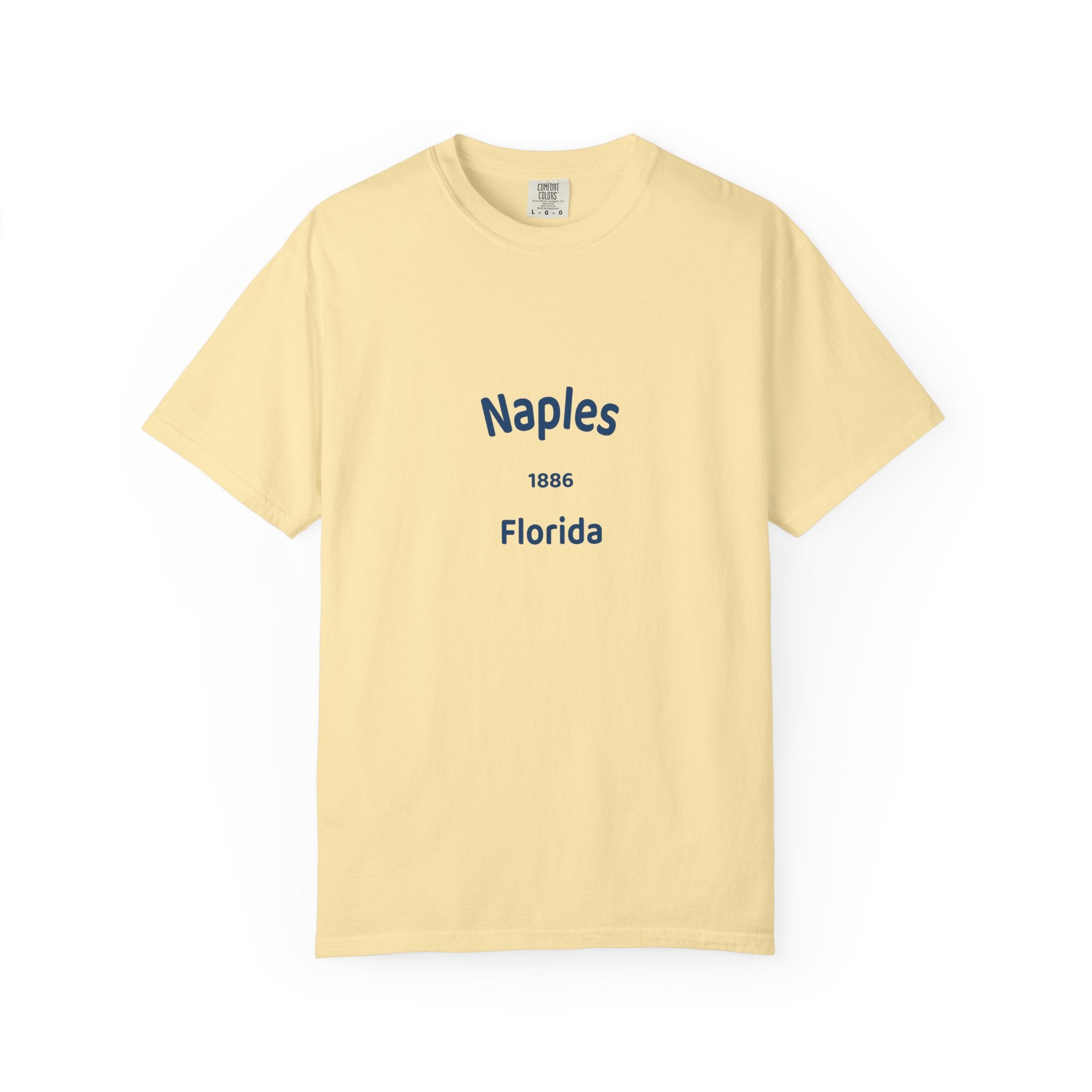Vintage Naples Florida T-Shirt, Unisex Garment-Dyed Tee, Casual Wear, Summer Vacation, Gift for Travelers, Coastal Style