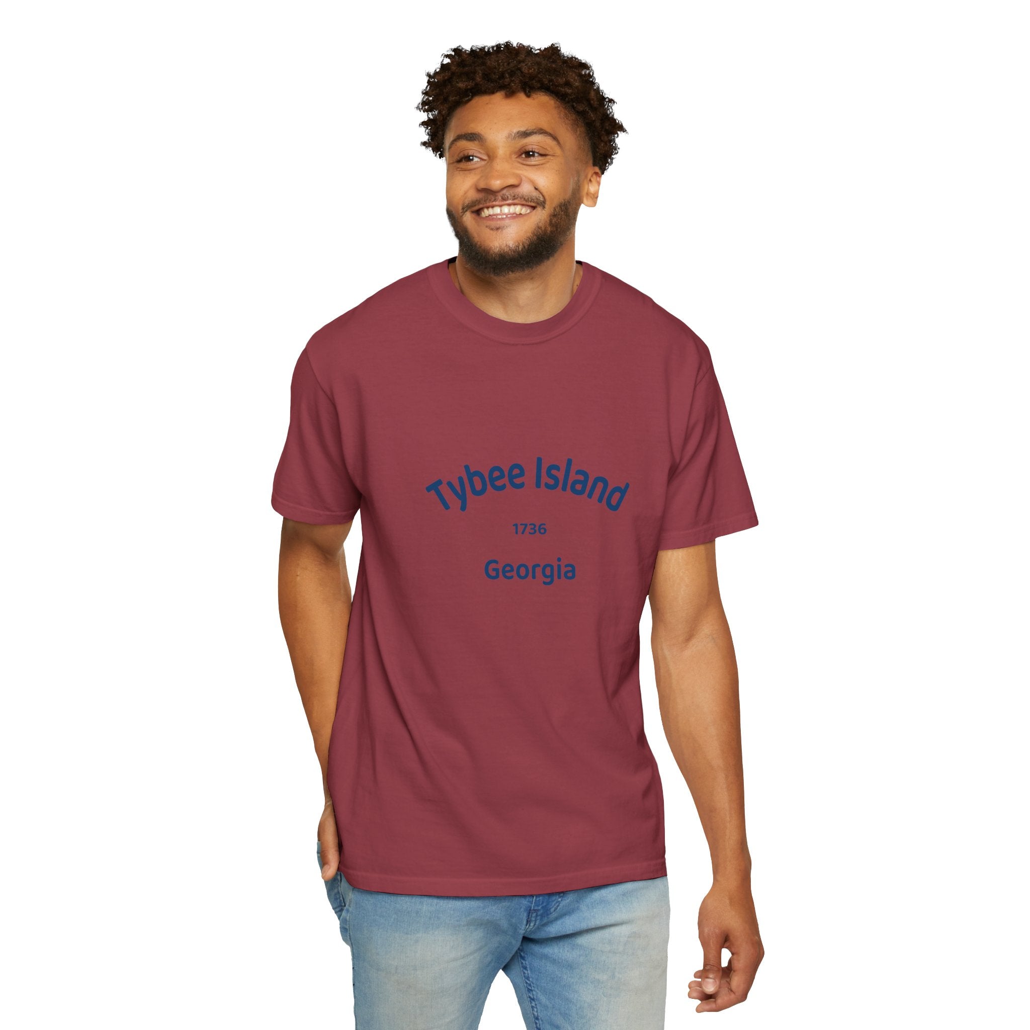 Tybee Island Garment-Dyed T-shirt | Coastal Vibe Tee for Beach Lovers, Summer Wear, Vacation Top, Gift for Travelers, Casual Style