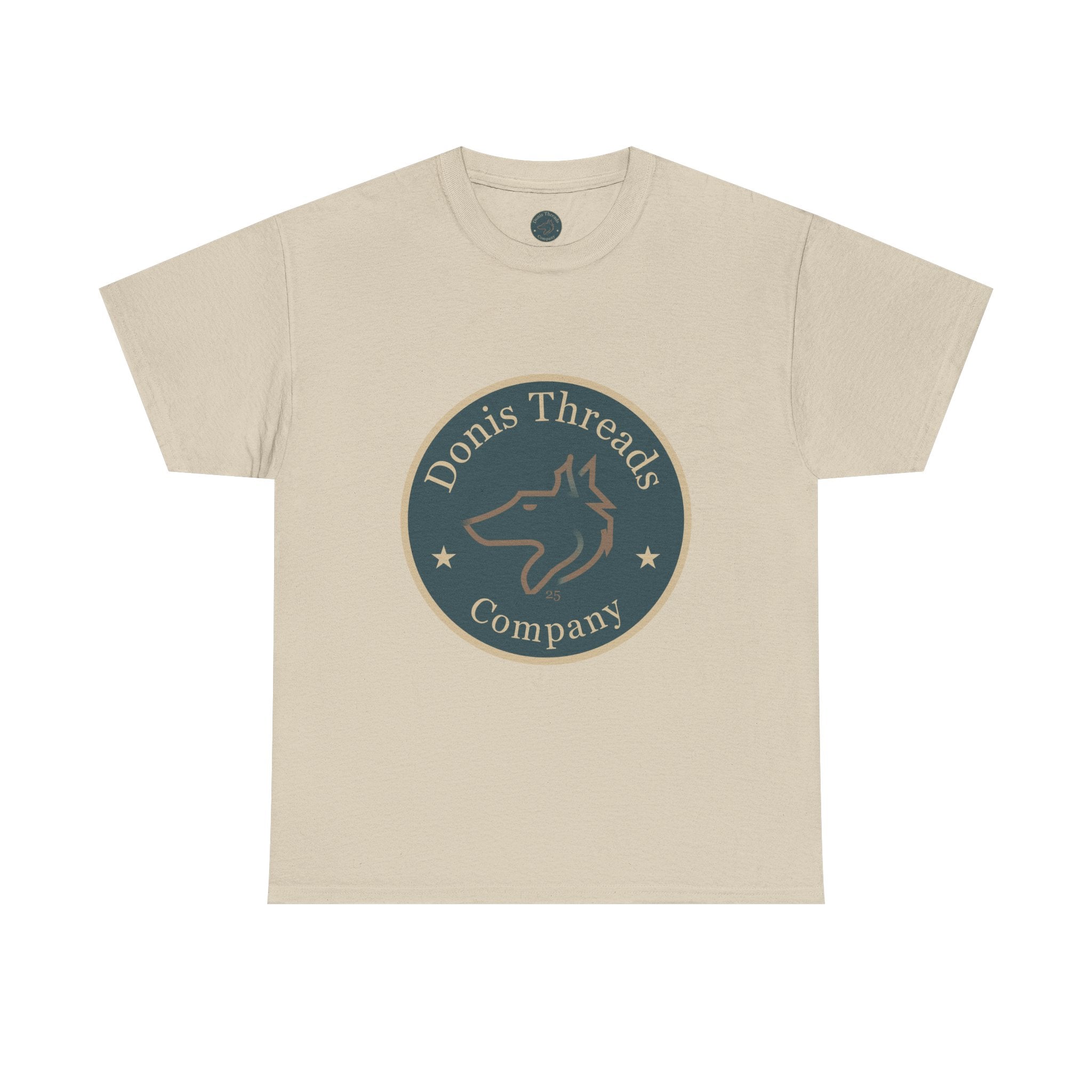 Stylish Unisex Cotton Tee with Donis Threads Logo, Casual Wear, Gift for Wolf logo lovers, Birthday, Summer Fashion, Everyday Comfort