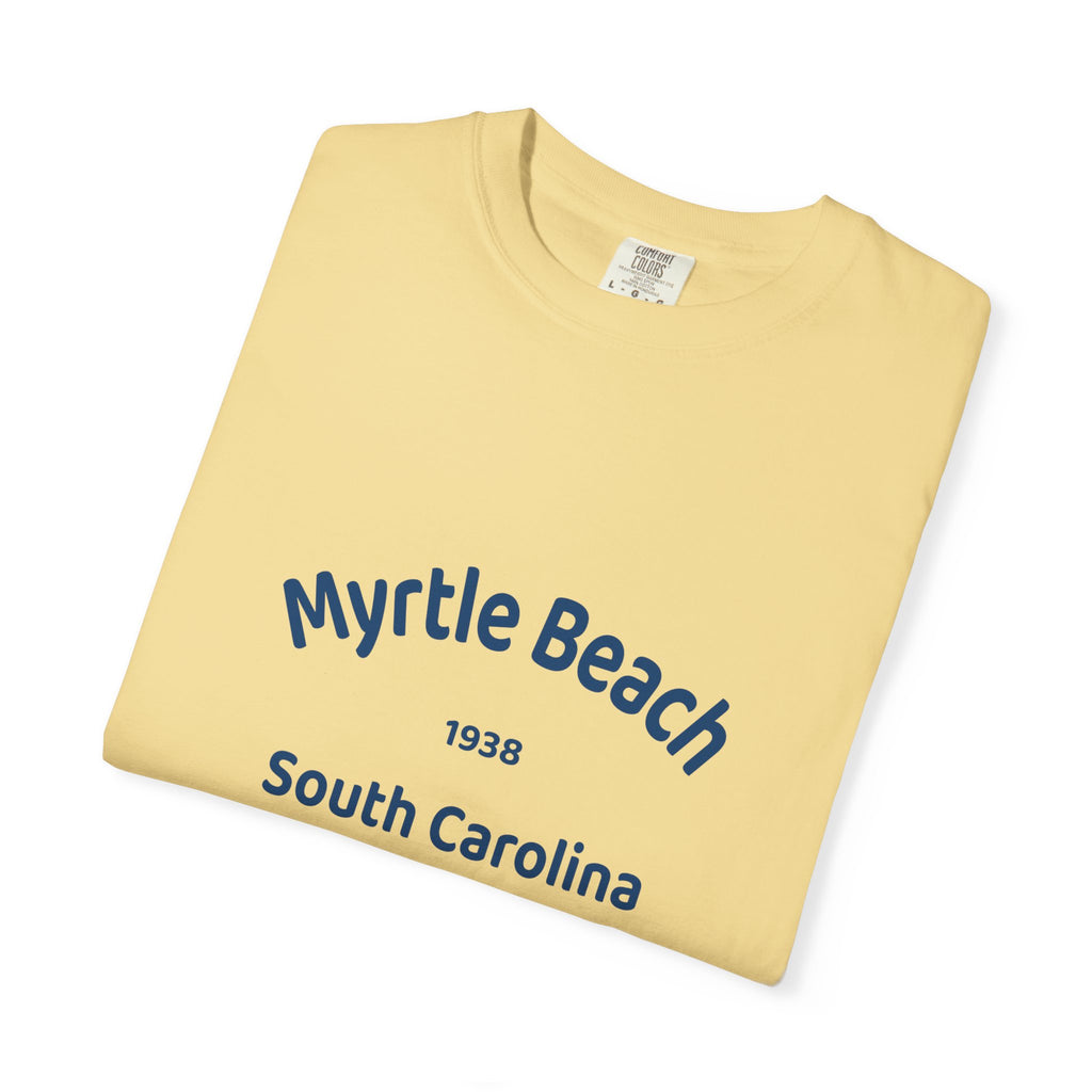 Myrtle Beach Unisex T-shirt, Relaxed Fit Tee, Vacation Souvenir Shirt, Casual Wear, Beach Lover Gift, Summer Attire